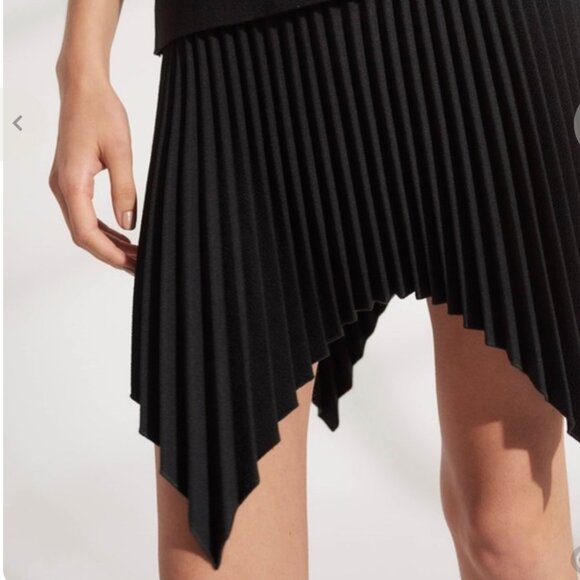 DION LEE Truss Pleat Pleated Wool & Silk Runway Tailored Skirt - NEW - XS / US 2 - Picture 4 of 9